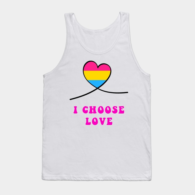 Pride heart I choose love Tank Top by artbypond